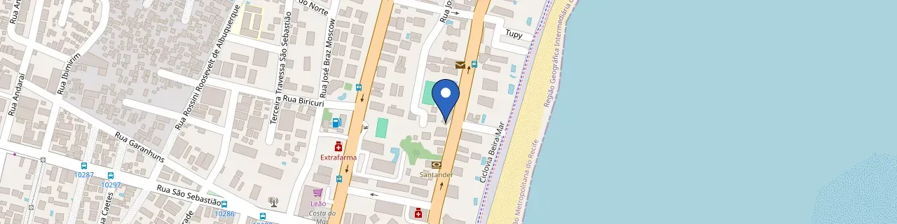Mapa da estação Apto