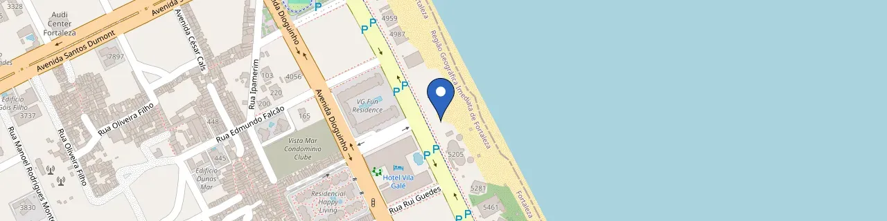 Mapa da estação ChargeOn VG Fortaleza