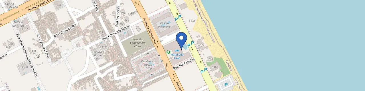 Mapa da estação ChargeOn VG Fortaleza