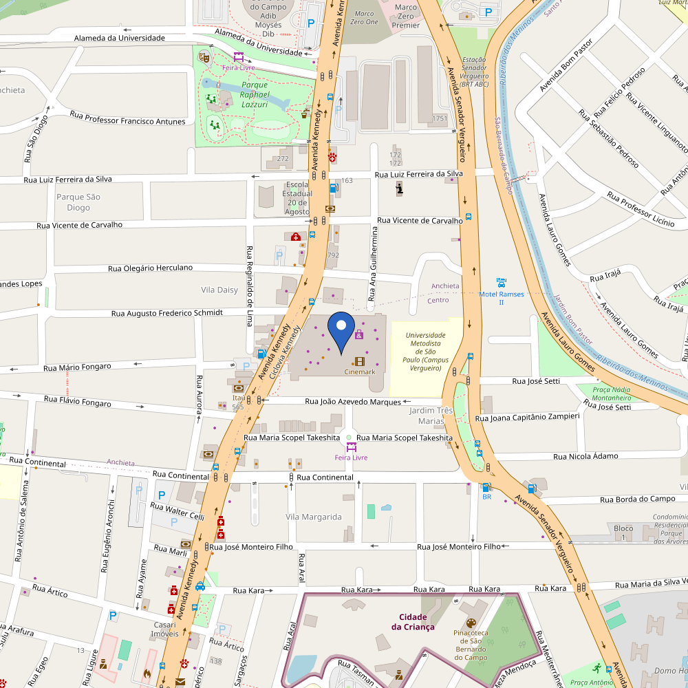 Mapa da estação Golden Square Shopping