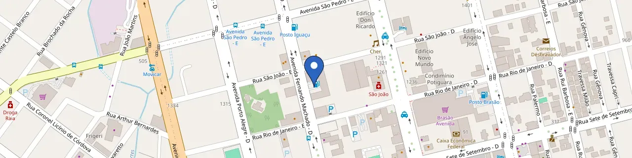 Mapa da estação Posto Nota 10