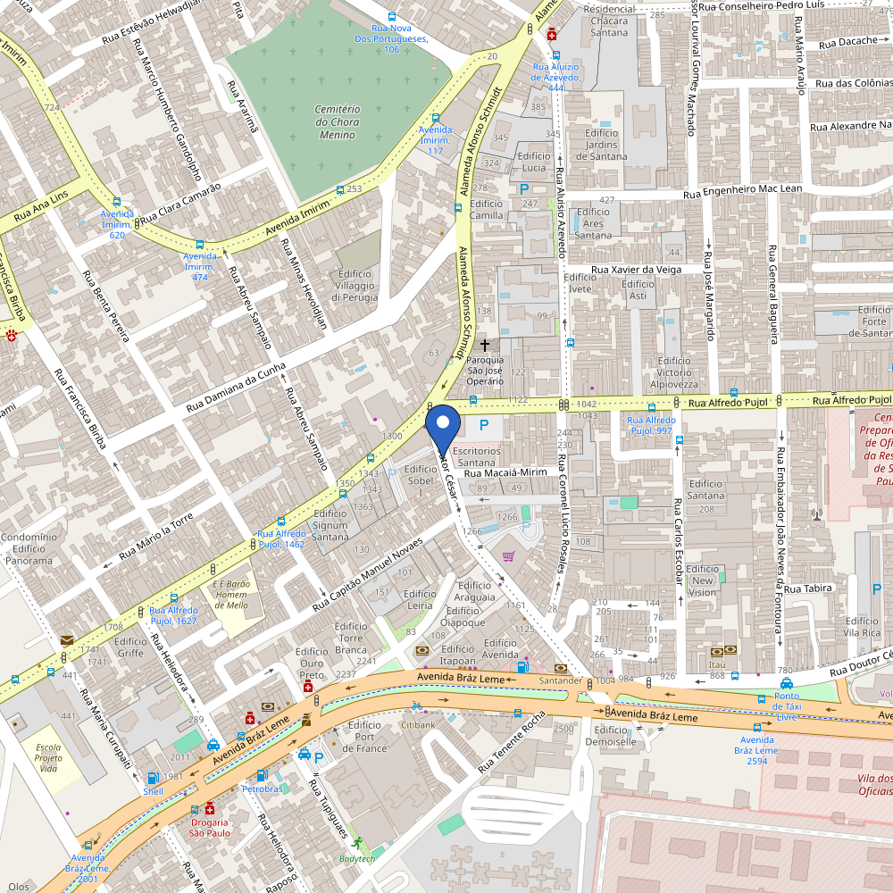 Mapa da estação Instituto RV Santana