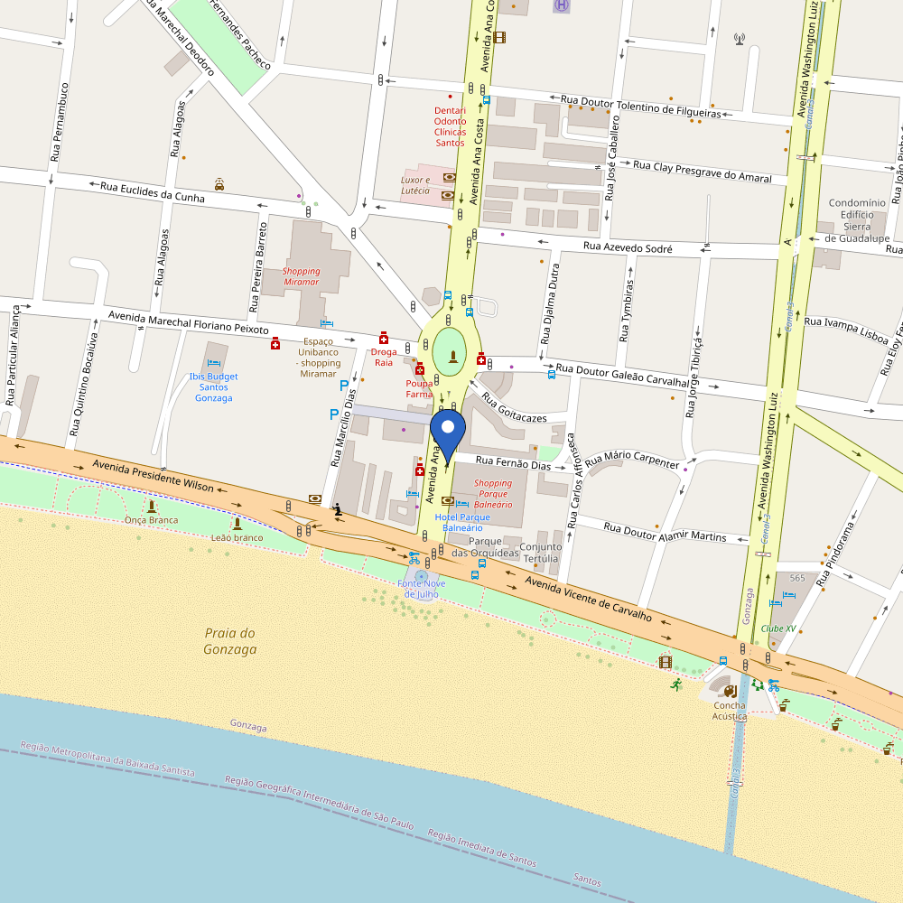 Mapa da estação BMW - Shopping Parque Balneário
