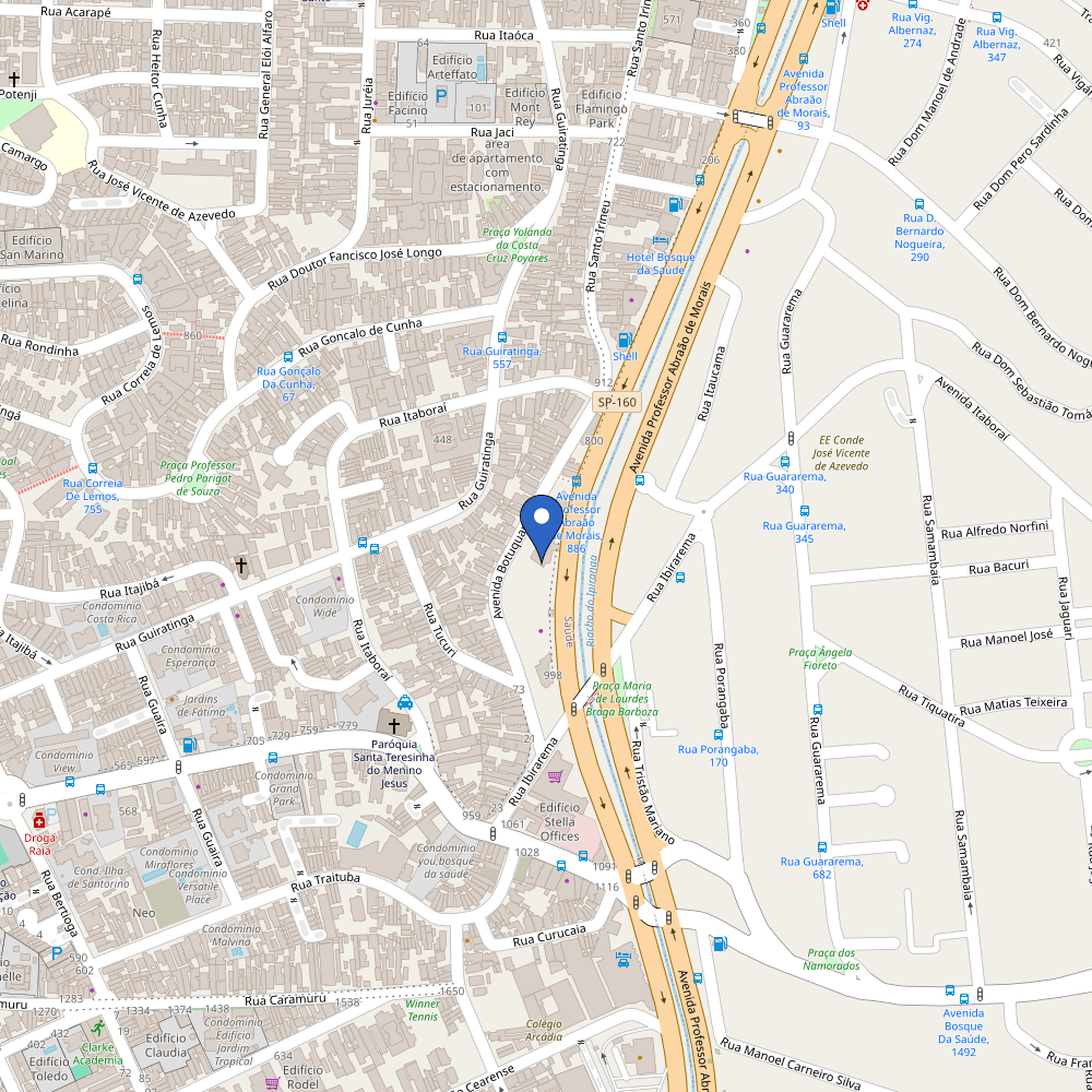 Mapa da estação GWM alta - concessionária