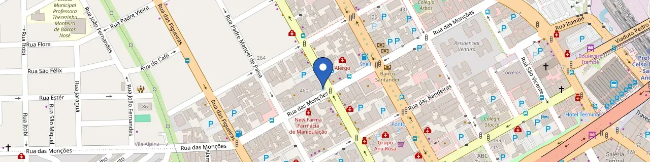 Mapa da estação Serafina Corporate