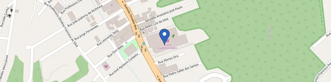 Mapa da estação Giassi Supermercados