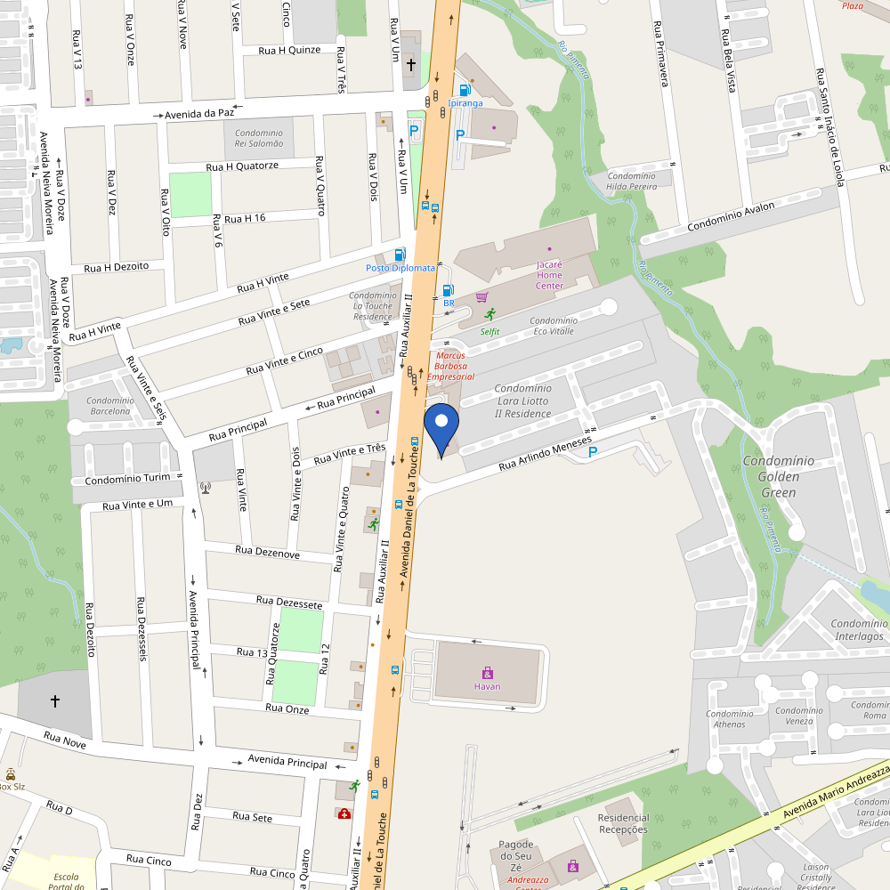 Mapa da estação Audi Center São Luís