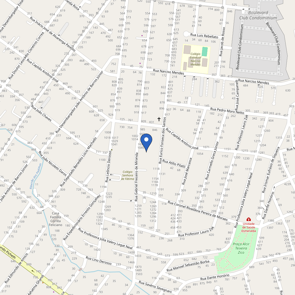 Mapa da estação Ribeiro Solar