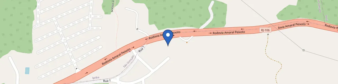 Mapa da estação Kiosque Do Alemão - Maricá - Energás - RJ