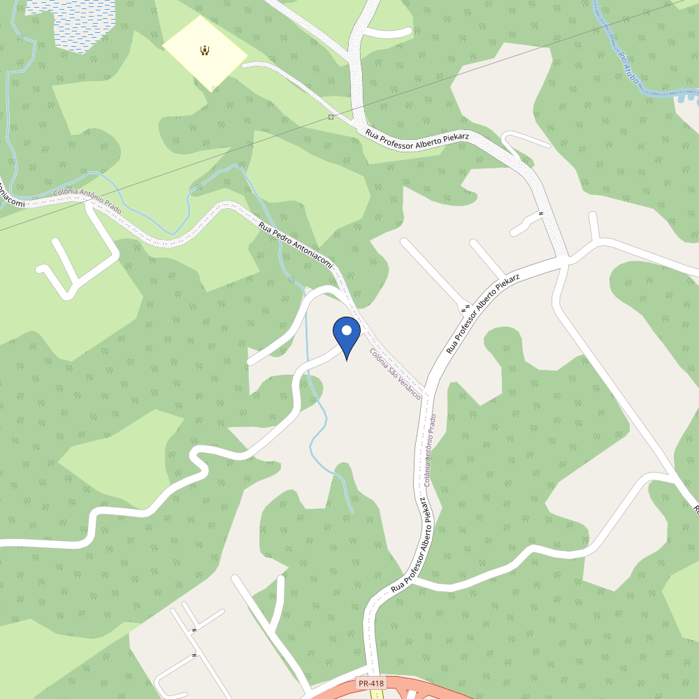 Mapa da estação Fazendinha Vereda
