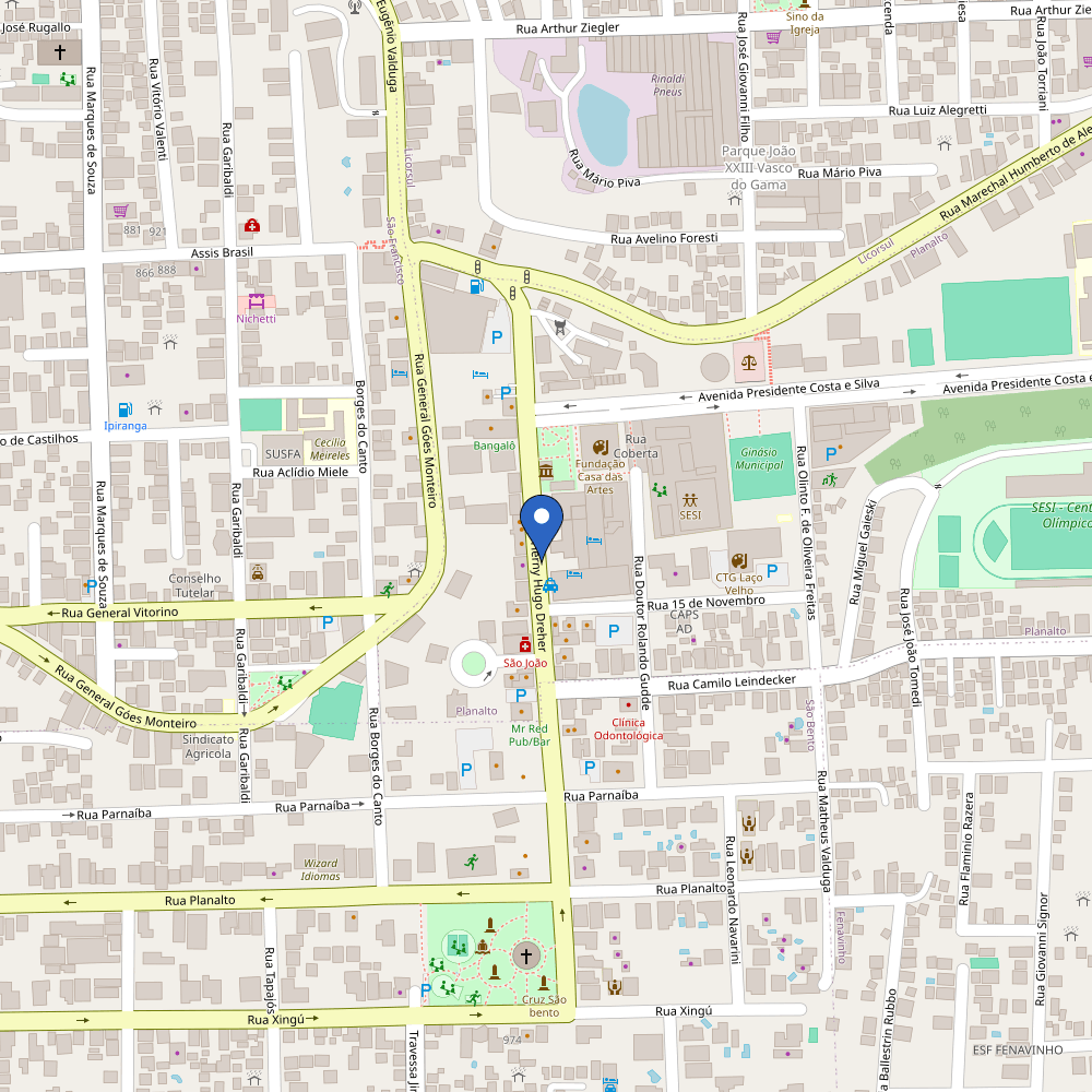 Mapa da estação Dall’Onder Grande Hotel ( Chargerpoint)