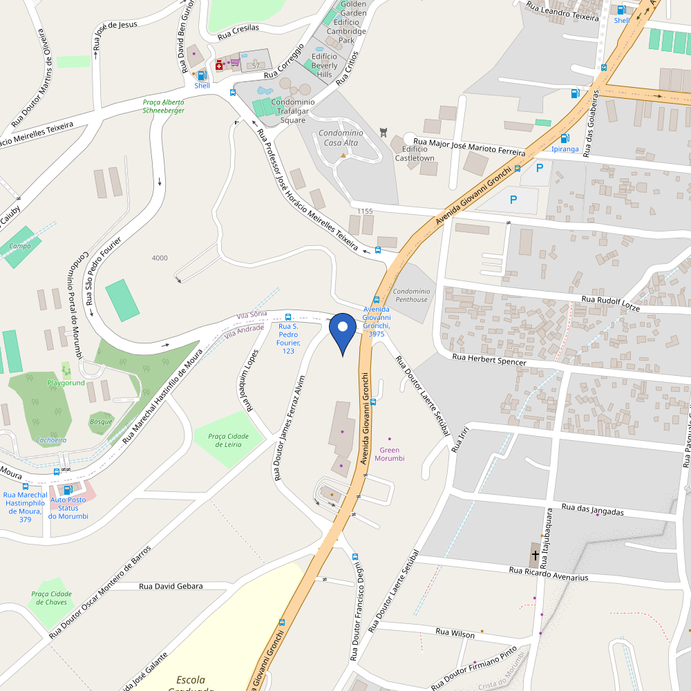 Mapa da estação HS Recharge Jeronimo Gronchi