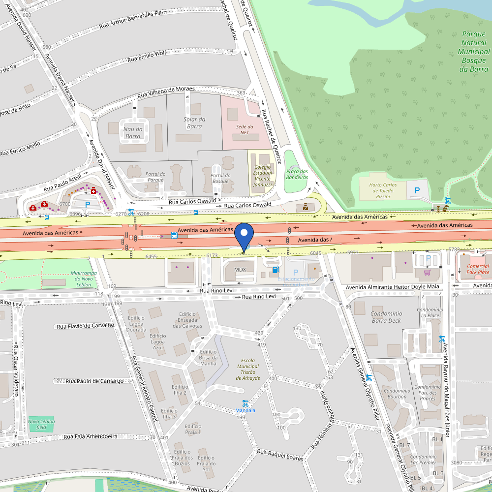 Mapa da estação Eletroposto Carioca