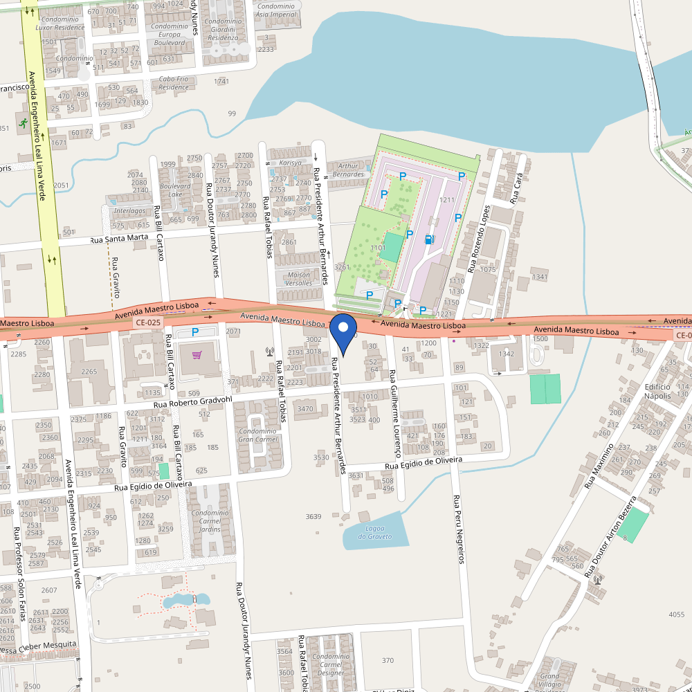 Mapa da estação BR Super Carga - Posto Nobre - 60kW - Fortaleza