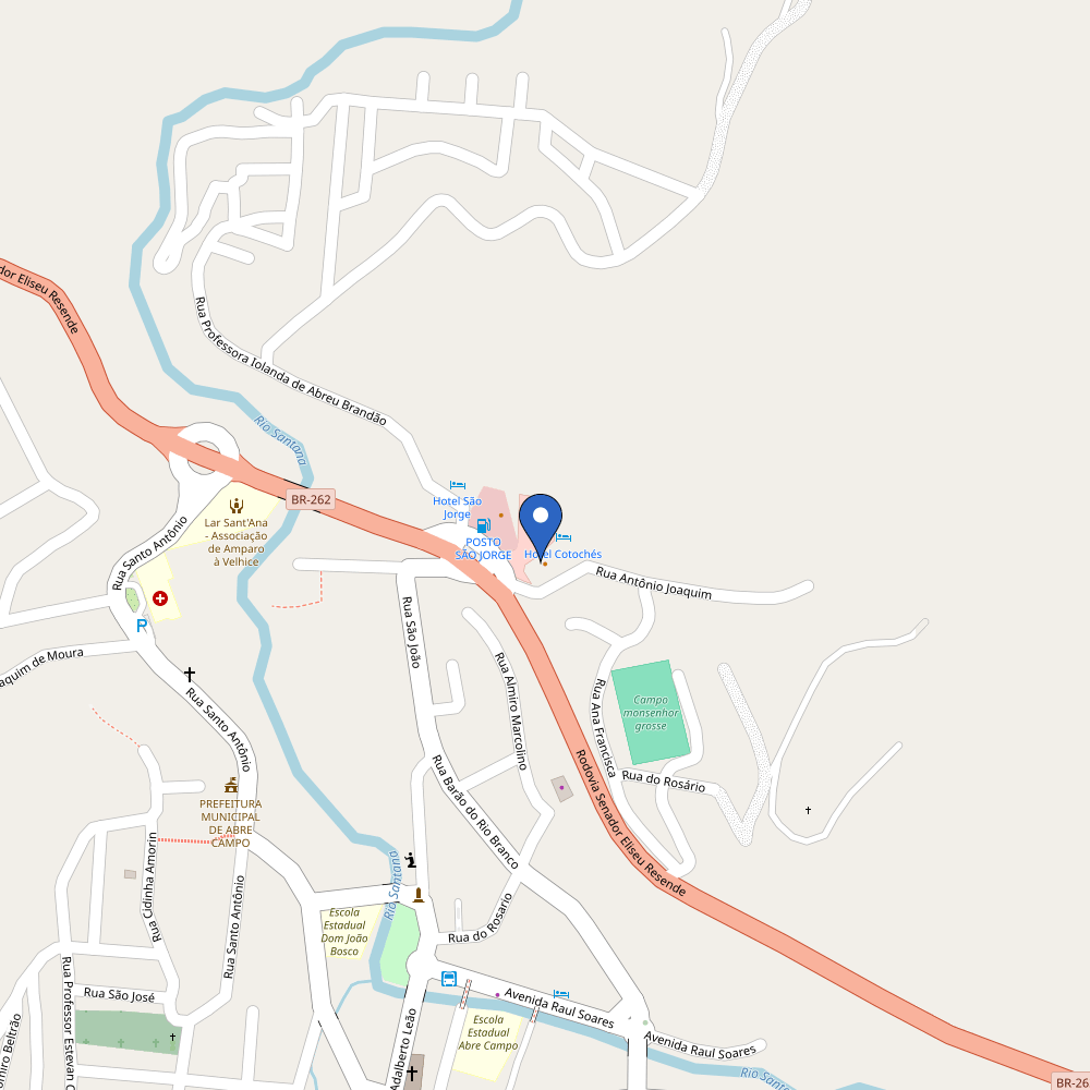 Mapa da estação Hotel Cotoches Abre Campo