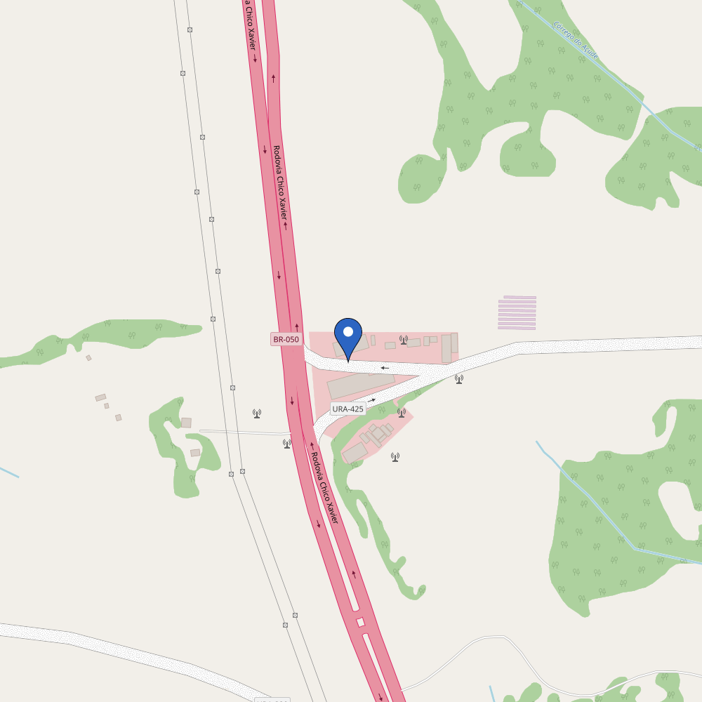 Mapa da estação Posto CAXUXA II