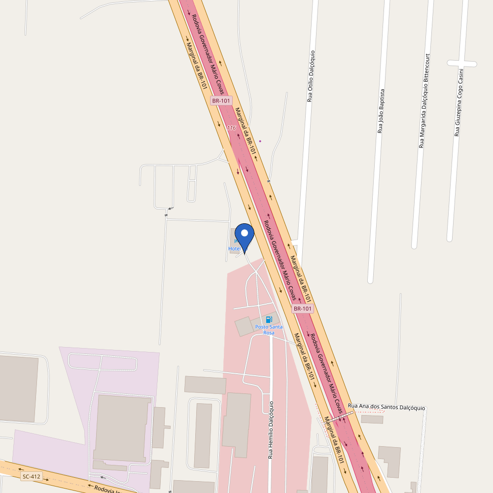 Mapa da estação Hotel 10 Itajaí 15 KW