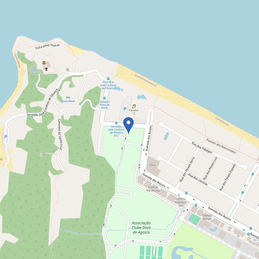Mapa da estação Clube12 Estarte
