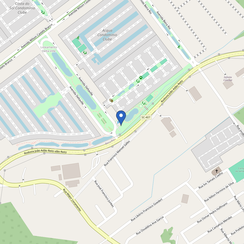 Mapa da estação Deltaville Imobiliária