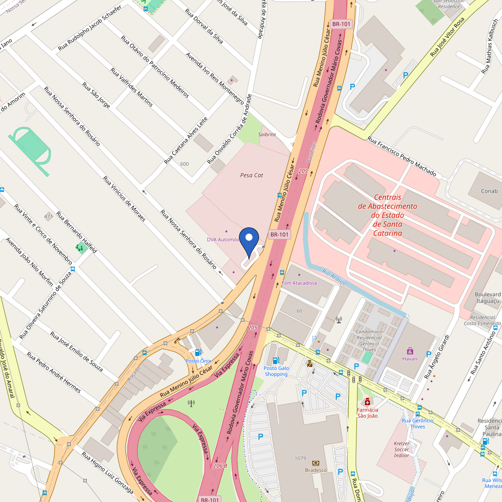 Mapa da estação DVA Jeep