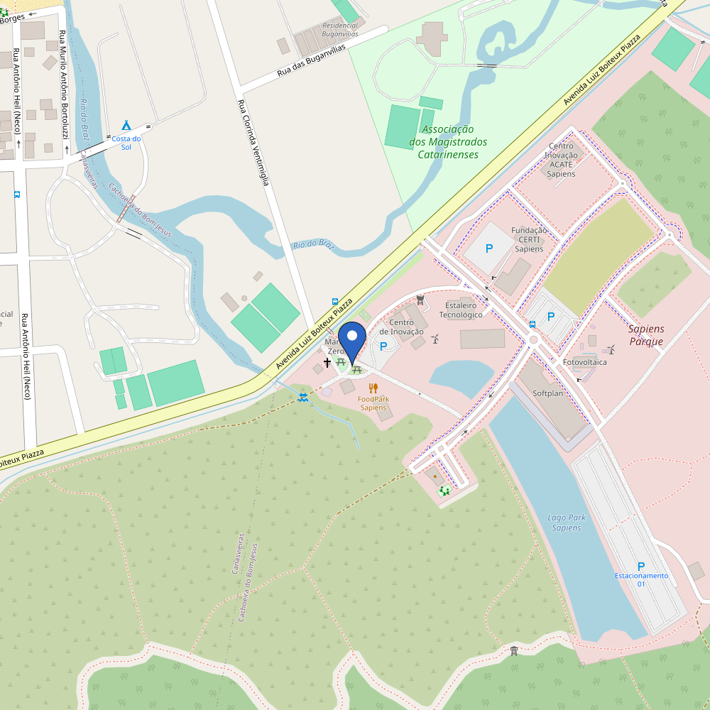 Mapa da estação Casarão Sapiens Parque
