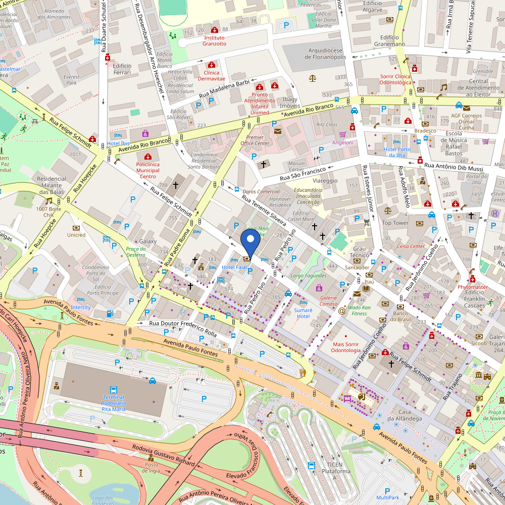 Mapa da estação Zletric - Lira Tenis Clube