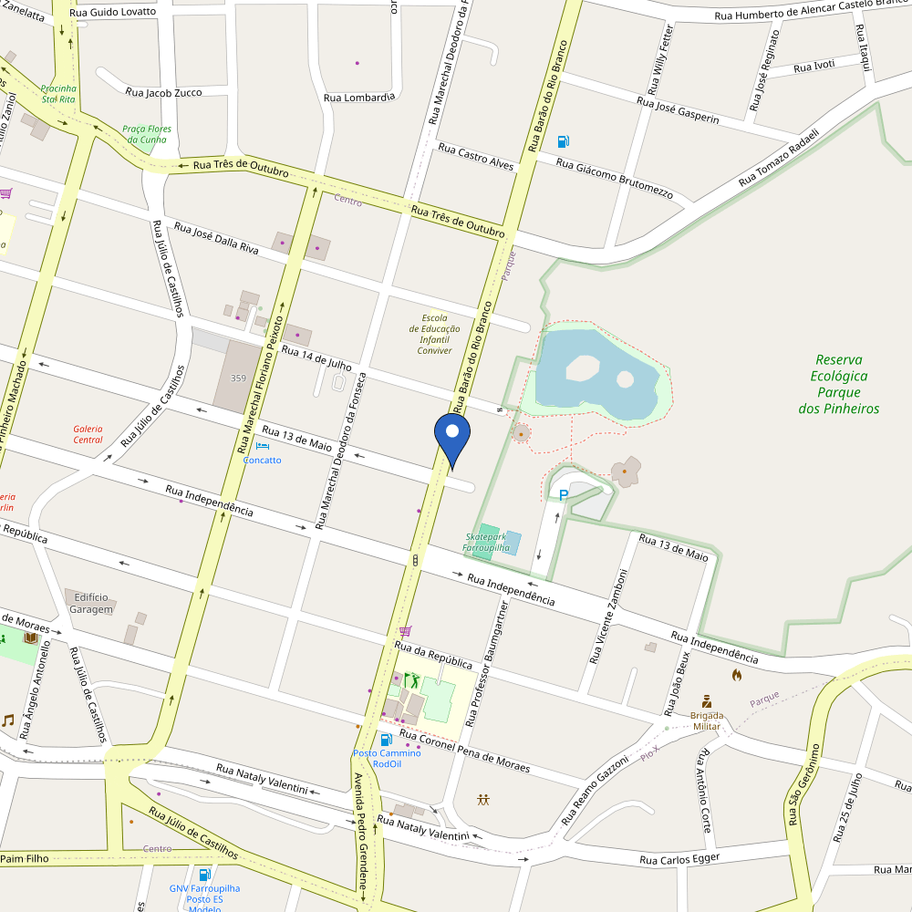 Mapa da estação Vicenzi veiculos