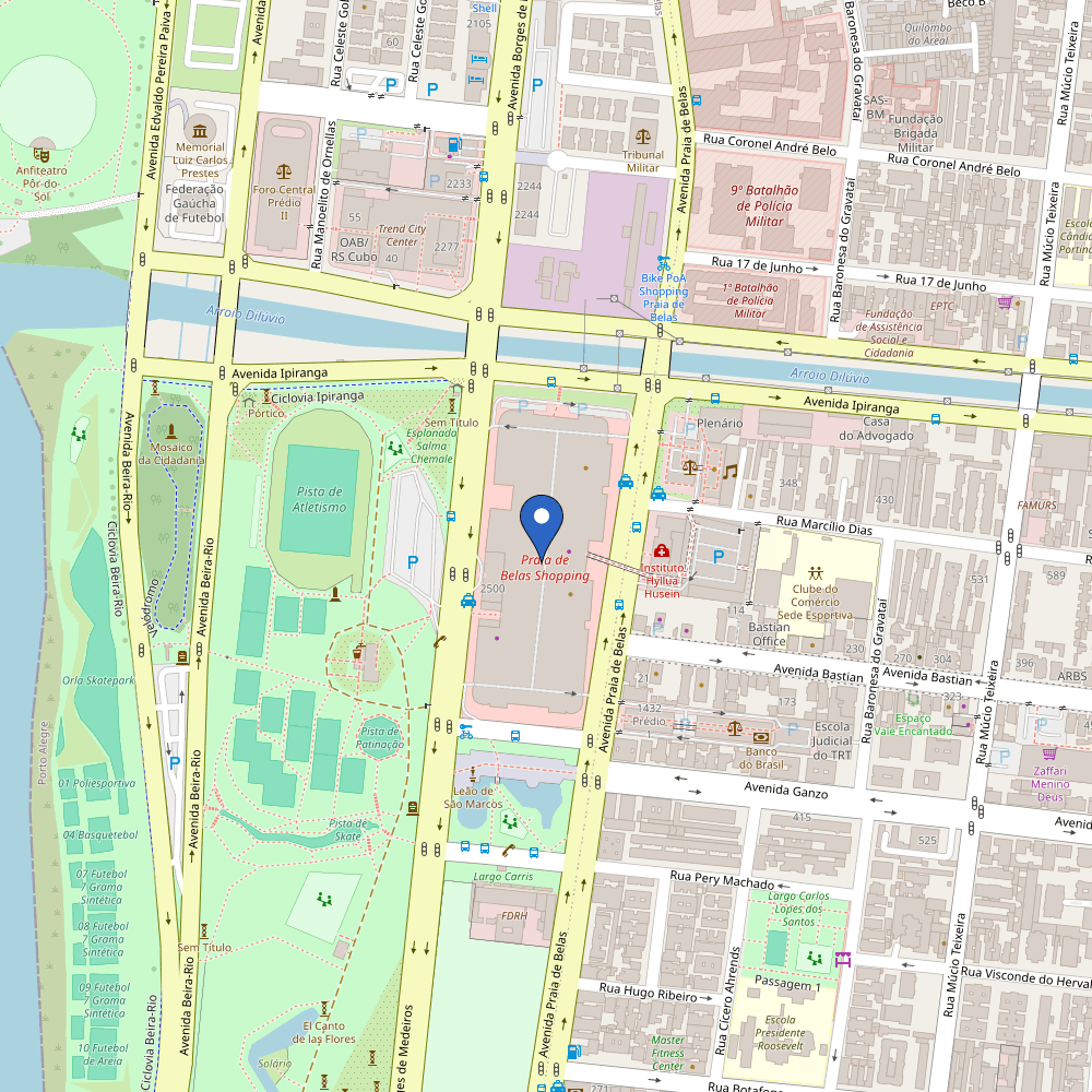 Mapa da estação Iguatemi Praia de Belas