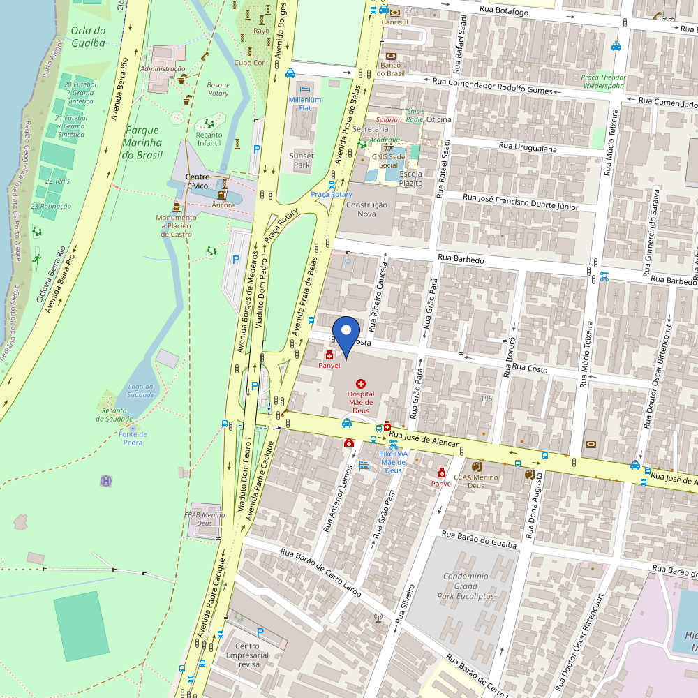 Mapa da estação Mãe de Deus - Indigo A2