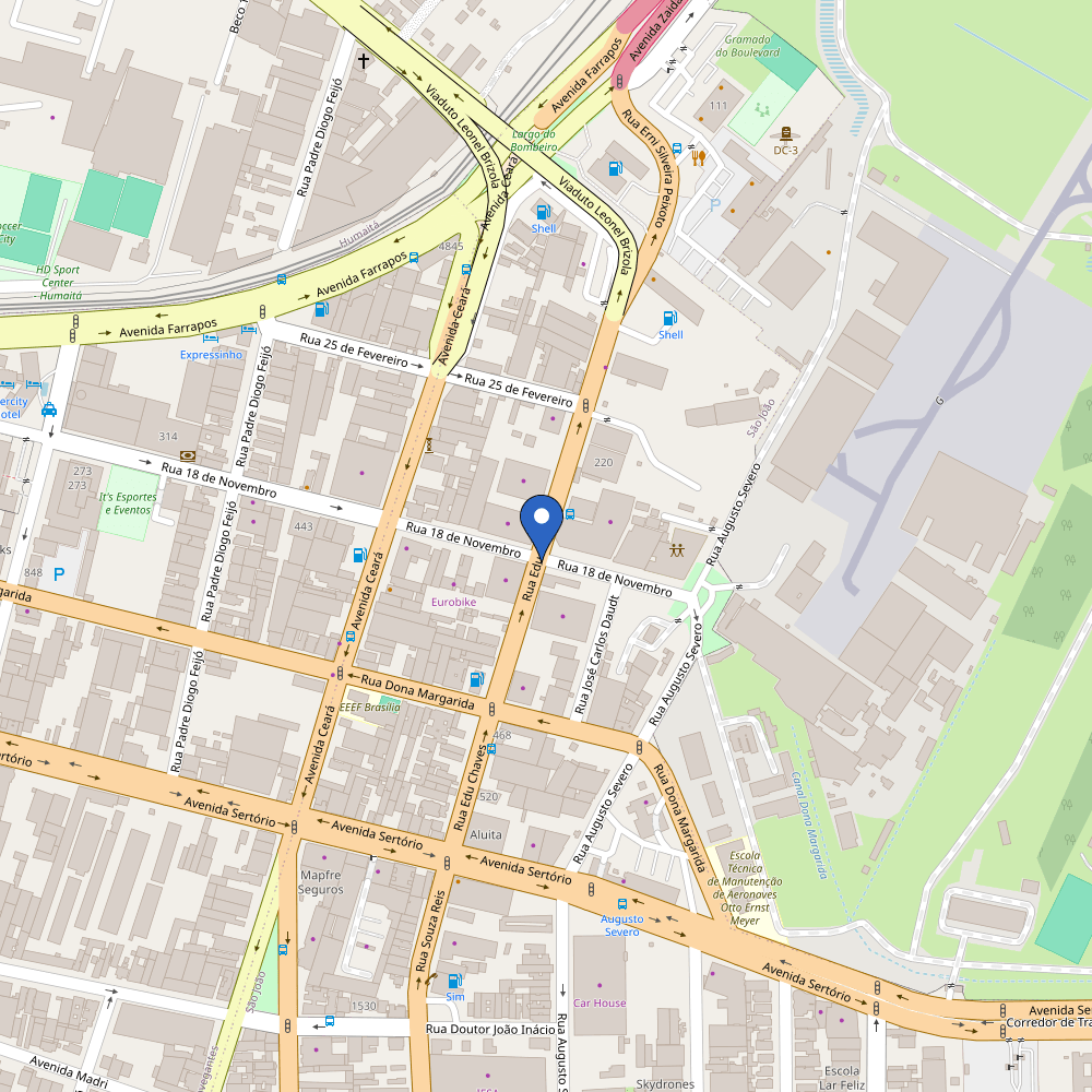 Mapa da estação IESA Fiat