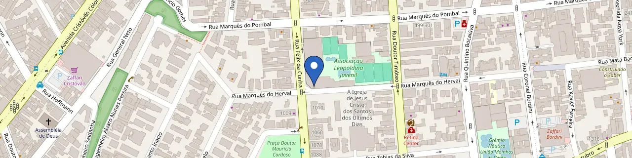 Mapa da estação Leopoldina Juvenil - Zletric
