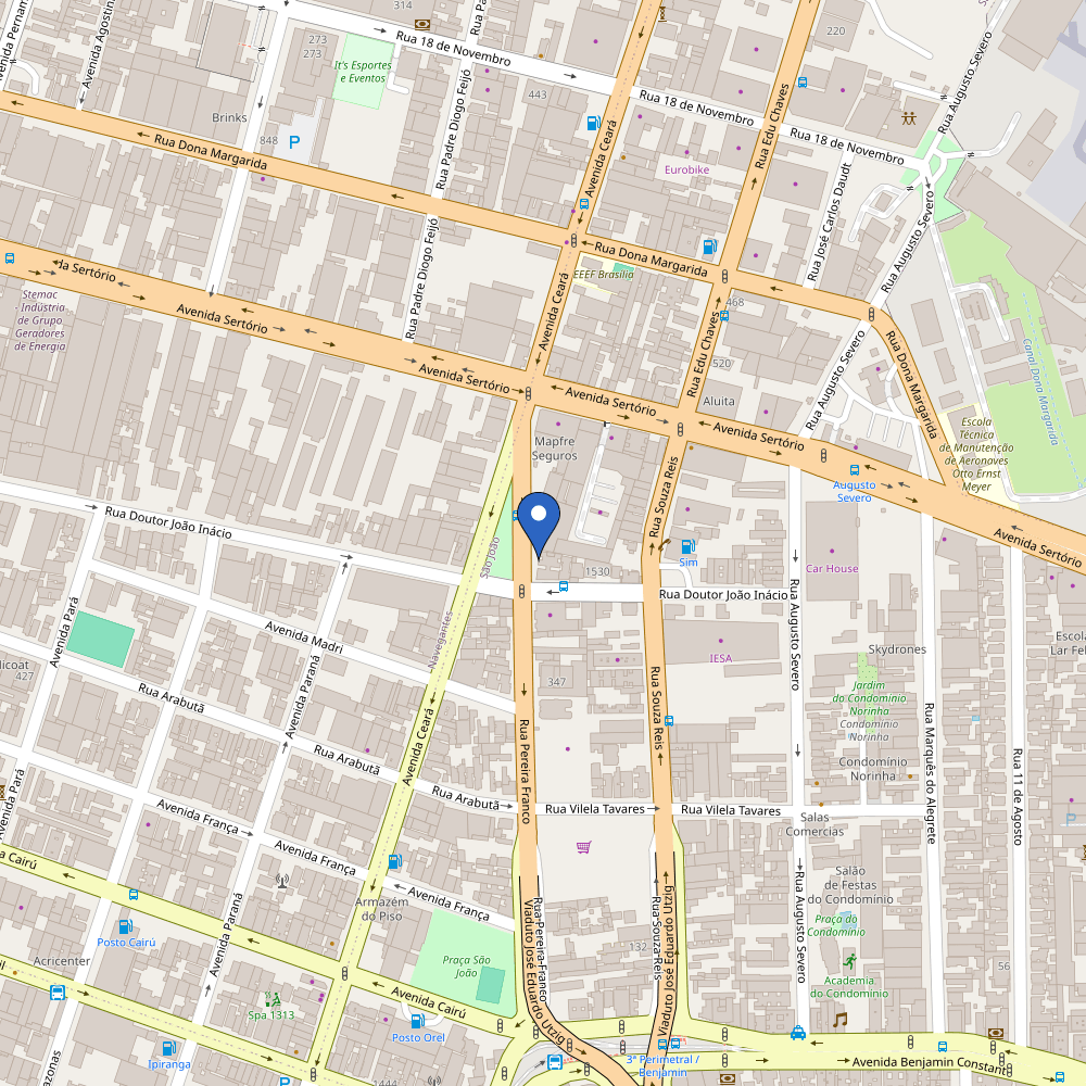 Mapa da estação Audi Porto Alegre
