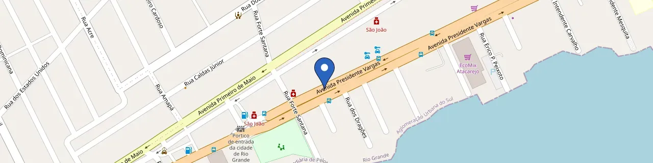 Mapa da estação Comel