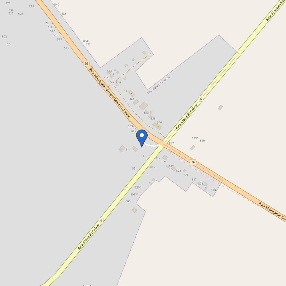 Mapa da estação ANCAP Caraguatá