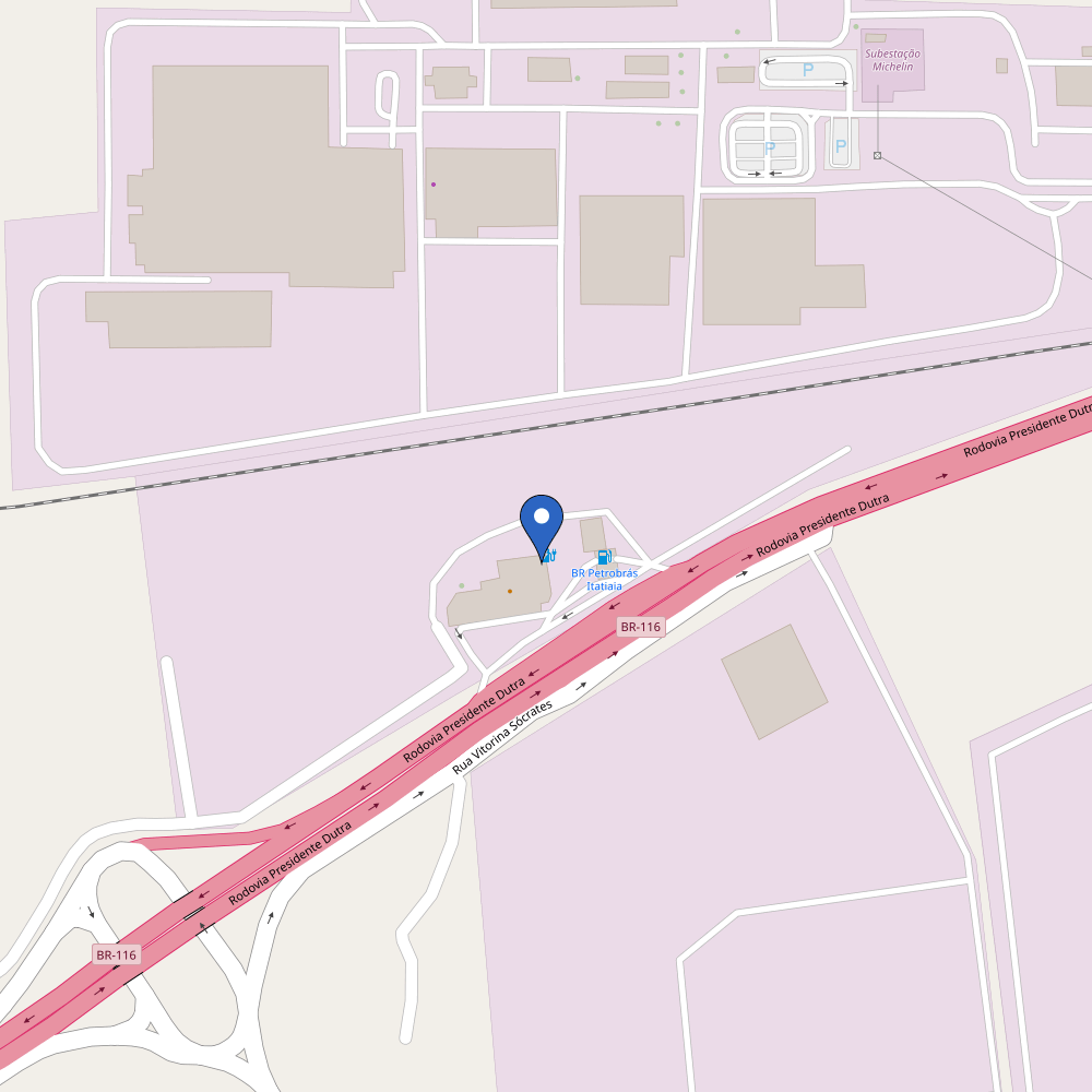 Mapa da estação Graal Itatiaia