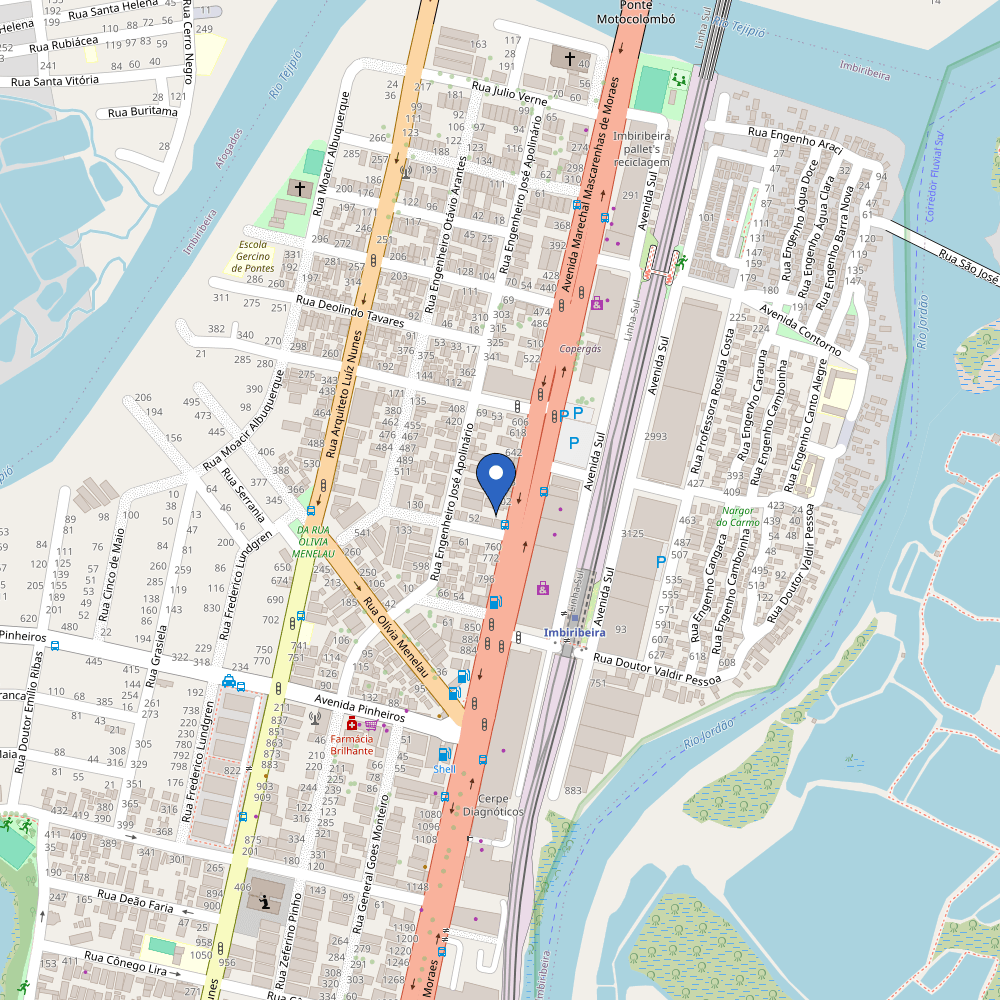 Mapa da estação Kgmlan Recife