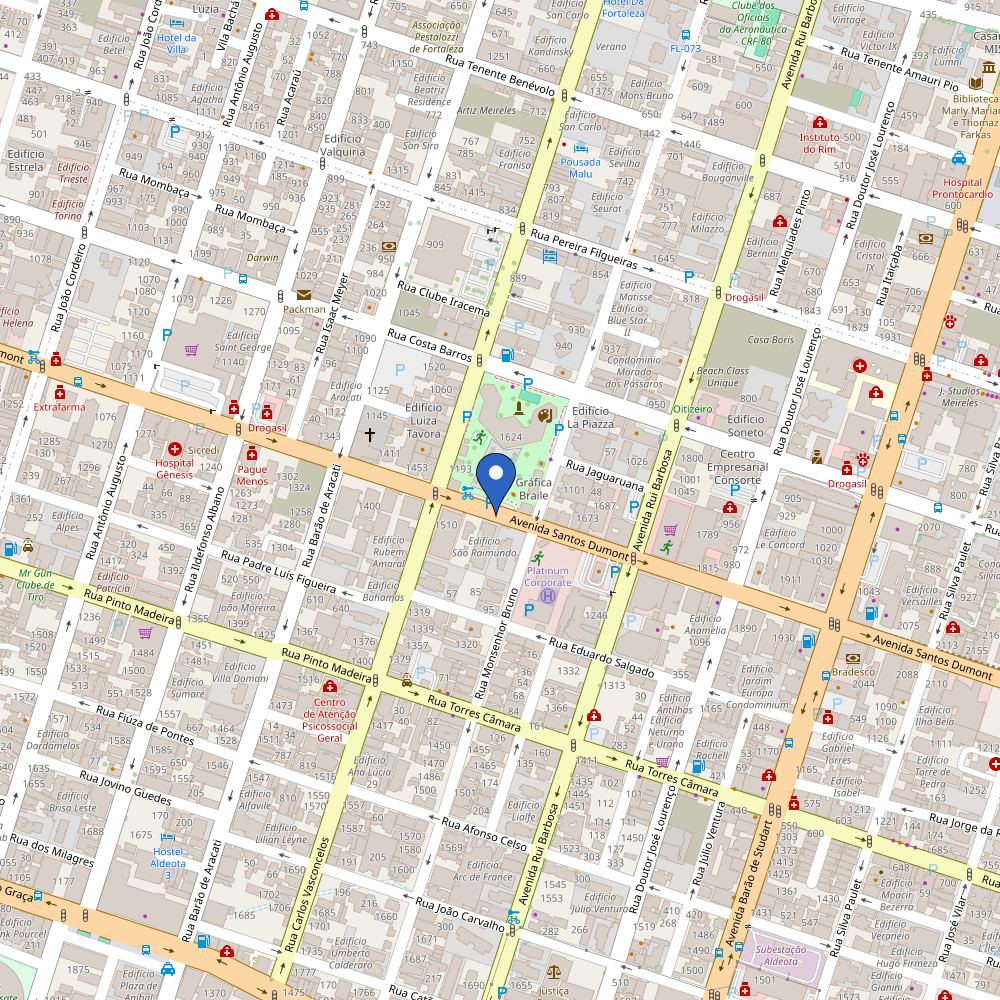 Mapa da estação Praça Luíza Távora