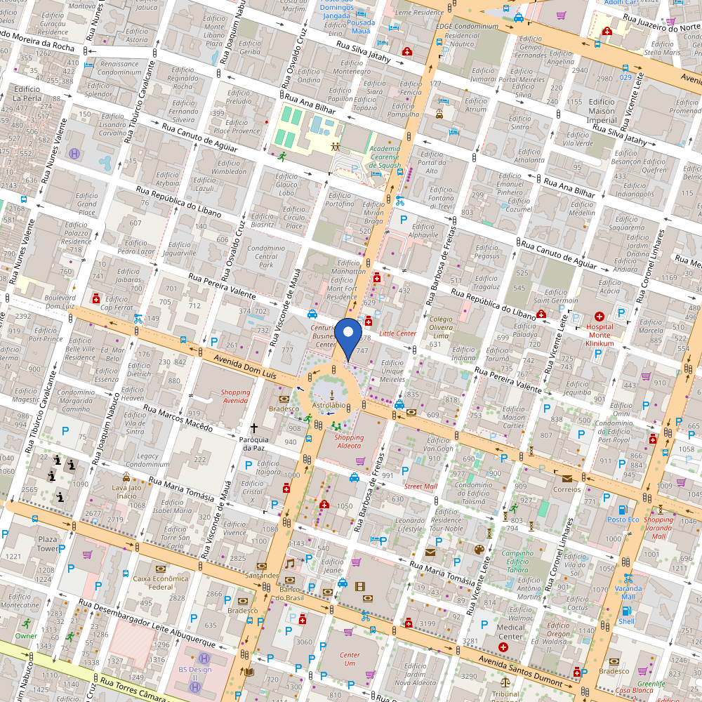 Mapa da estação Estacionamento Ed. Palladium Business Center
