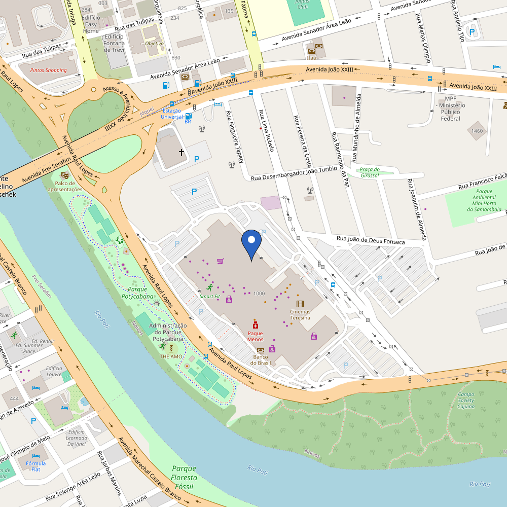 Mapa da estação Teresina Shopping G3