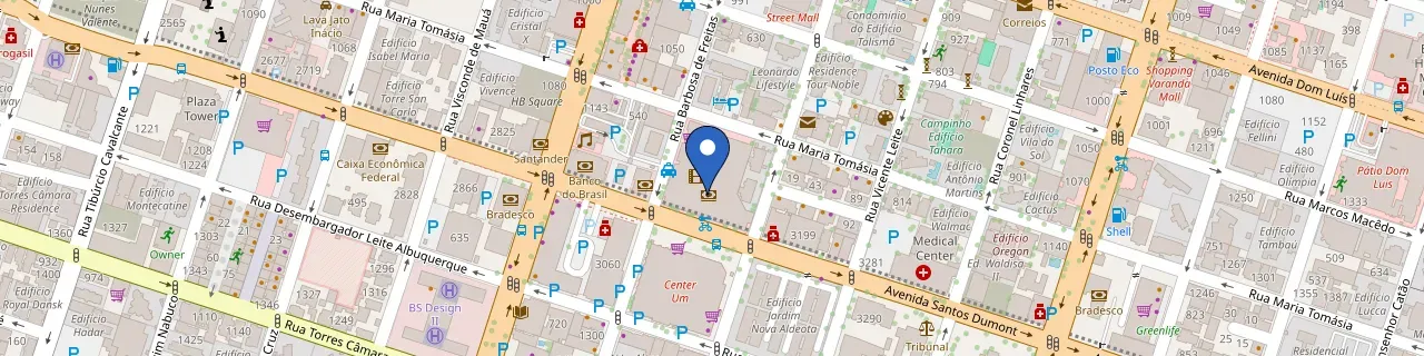 Mapa da estação DCC Energy - Shopping Del Paseo