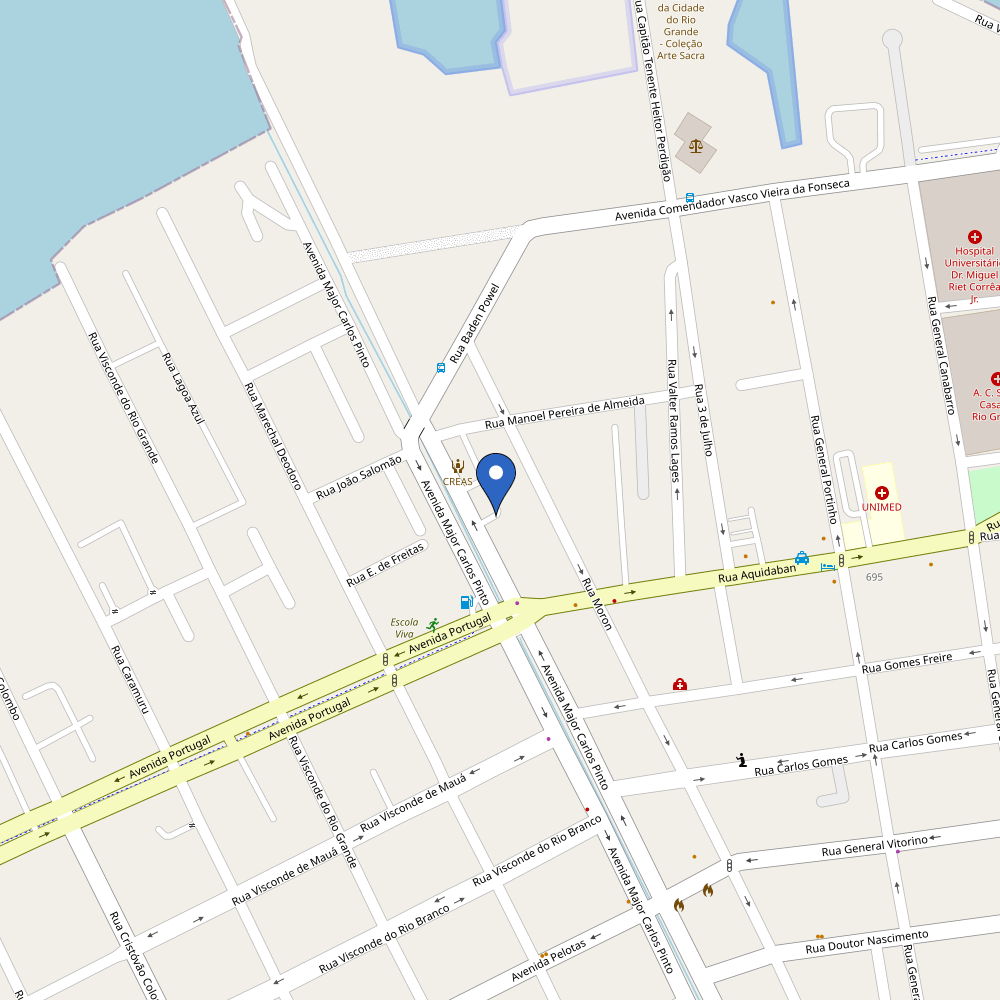 Mapa da estação Eletro Solar
