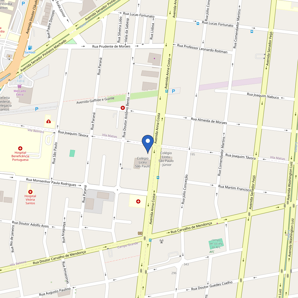 Mapa da estação Fuschini Miranda Premium Offices - Estacionamento