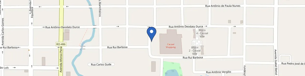 Mapa da estação Cacoal Shopping