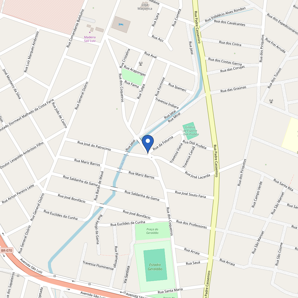 Mapa da estação Suportec