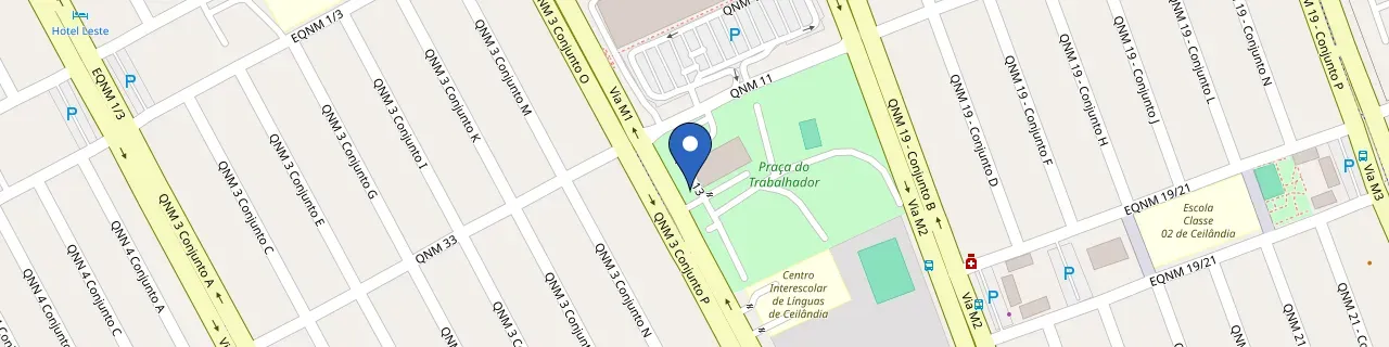 Mapa da estação Administração Regional De Ceilândia