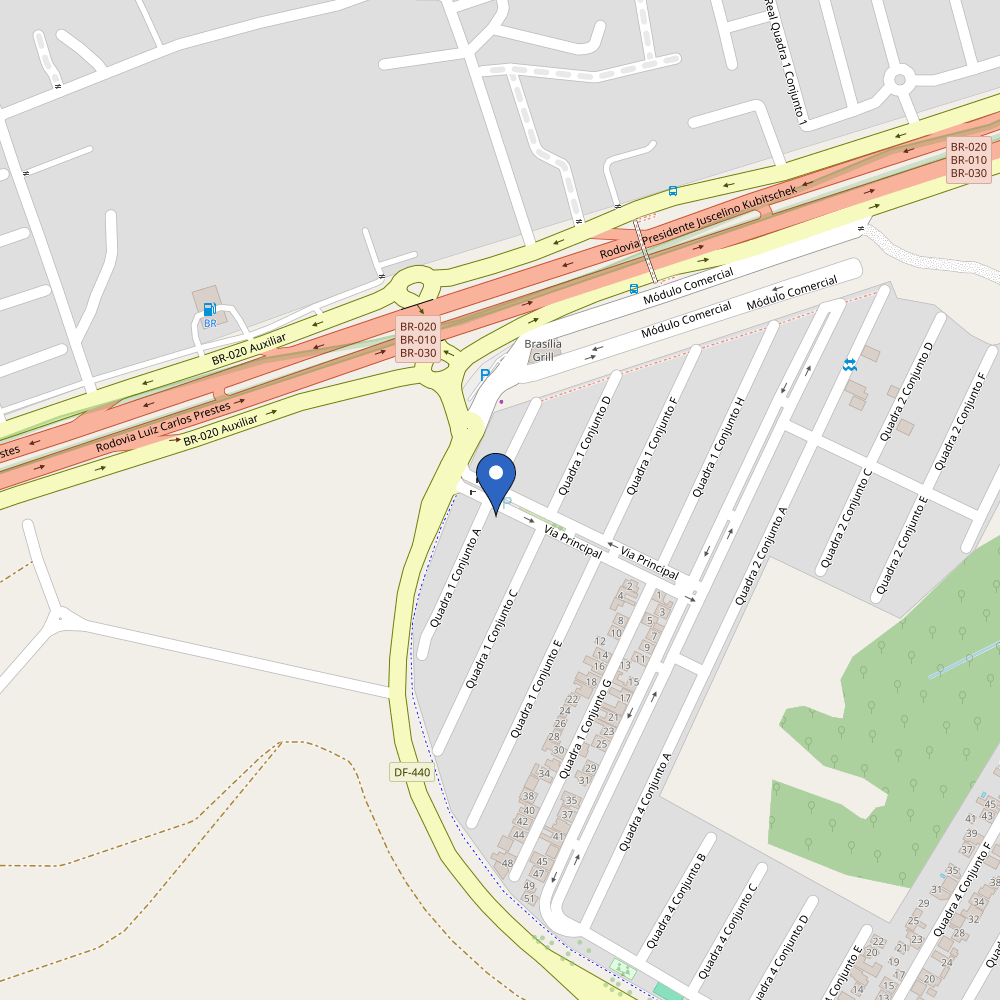Mapa da estação Condomínio Império dos Nobres
