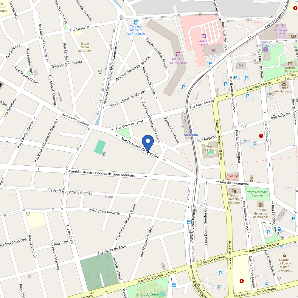 Mapa da estação Stenio Filho 