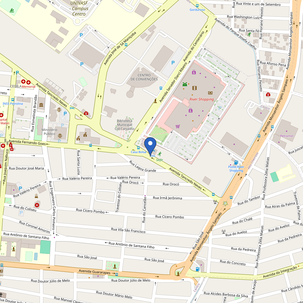 Mapa da estação Hotel Ibis Petrolina