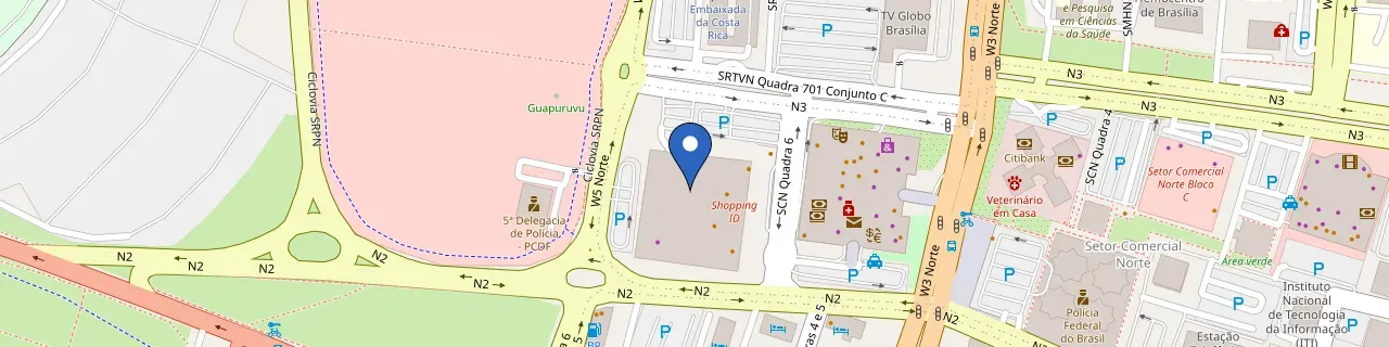 Mapa da estação Shopping Id