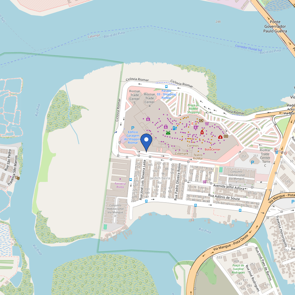 Mapa da estação Shopping RioMar Edifício Garagem Piso E3
